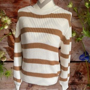 Cozy comfy Carmel striped sweater